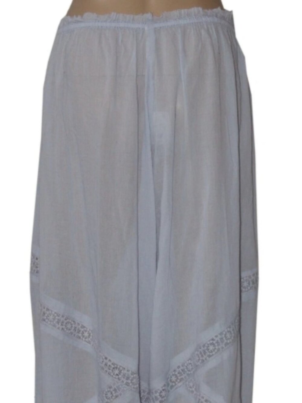 Free People Table Talk Sleep Pants High-Rise Wide-leg Pockets Lace Patch M - Picture 6 of 7